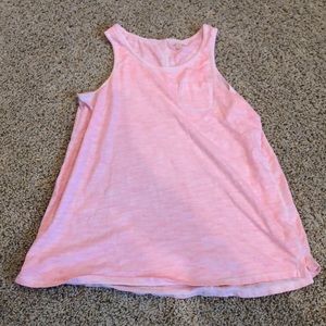 pink/orange tee with pocket